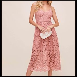 Astr the Label Pink Lace Dress